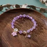 Popcorn Crystal Flowers Purple
