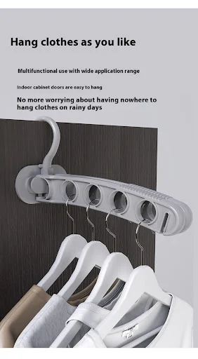 Title 3, Multifunctional Folding Travel Hanger Storage R...