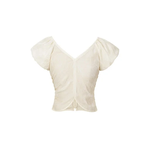 Title 7, Rizhao Ancient and Modern Womens Shirt, Puff S...