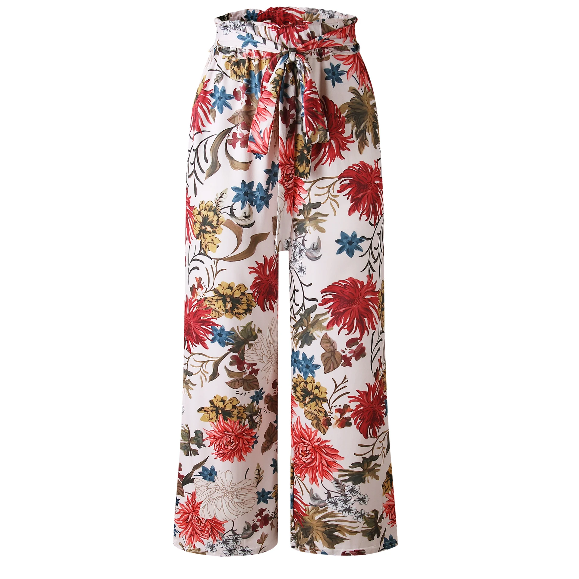 Title 14, Womens summer printed wide-leg pants, comforta...