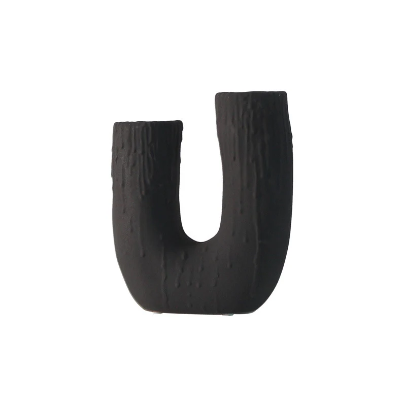 Title 2, Simple and modern style ceramic U-shaped candle...