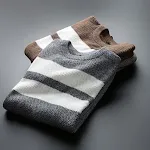 Men's Versatile Knitwear Striped Sweater – Effortless style and comfort for any occasion. Perfect for casual wear or sma — photo 2
