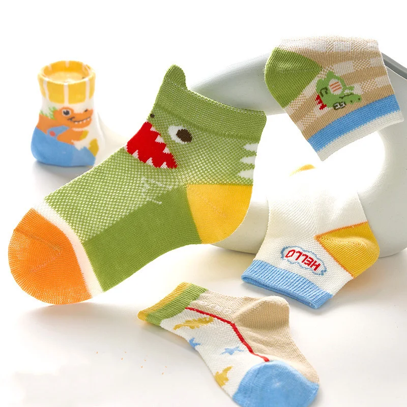 Title 6, Childrens Mesh Bright Color Dinosaur Boat Sock...