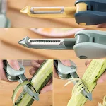 Fruit Peeler Paring Knife Grater Scraper 2-in-1 Kitchen Tool. Multi-functional for easy fruit and vegetable preparation. — photo 2