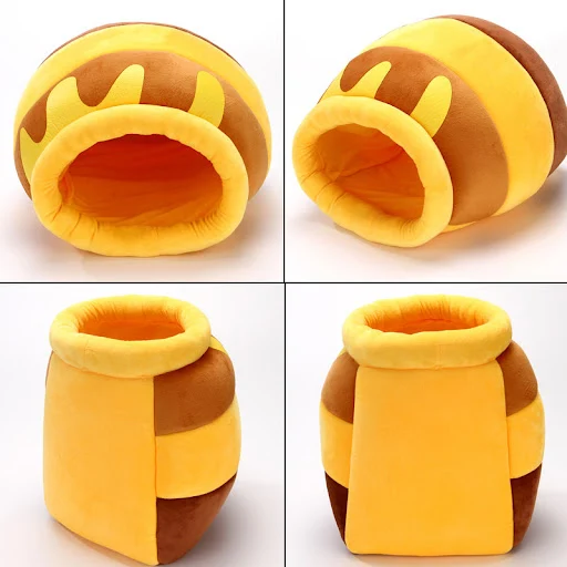 Cat Bed House Pet Accessories Four Seasons plush Mat Cats Cushion Basket Honey Jar Shape Pets Product For Small Cat Dog — photo 6