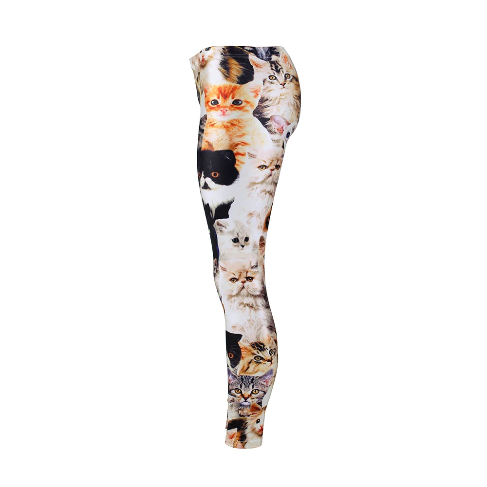 Title 2, Leggings com estampa digital de gatinho para mu...