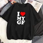 Camiseta Eu Amo Minha Namorada Quadrinho Feminino — foto 13