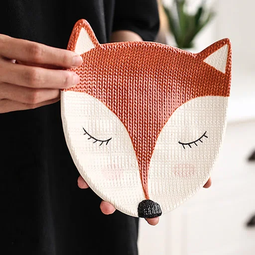 Title 7, HomeCreativeCeramic Cute Pet Shaped Plate, perf...