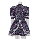 Dames halterjurk met korte mouwen en print Stijlvolle en comfortabele zomerjurk. Ideaal voor casual gelegenheden en feestjes. Een must-have voor elke garderobe. — foto 28