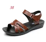 Women's comfort and leisure sandals for elderly, direct manufacturer sale, mother shoes, soft leather, support for old a — photo 8