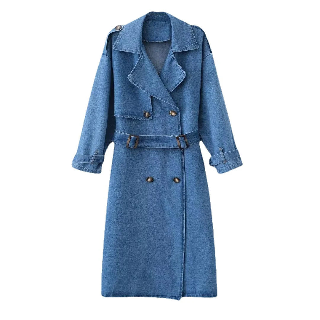 Dames trenchcoat met dubbele rij knopen en riem, een stijlvolle en tijdloze jas die je garderobe compleet maakt, perfect voor elk weer. — foto 15