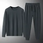 Conjunto masculino esportivo e de lazer primavera-outono em Tencel, duas peças, moletom e calças. Conforto e estilo para seus momentos de relax. — foto 3