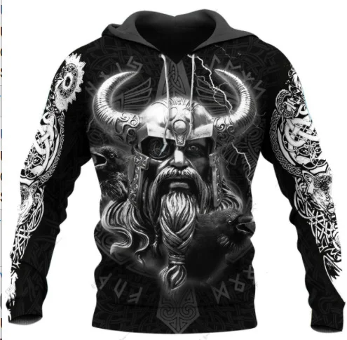 Moletom com capuz masculino com impressão digital 3D, confortável e estiloso, ideal para uso diário, mantendo você aquecido e com visual moderno. — foto 2