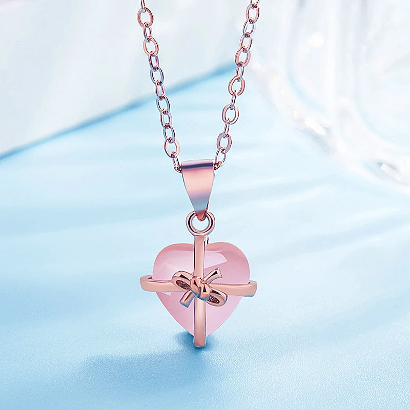 Pingente de pedra preciosa rosa natural, realce sua beleza com esta joia elegante e sofisticada, um presente ideal. — foto 10
