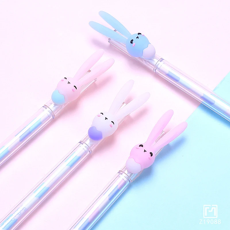 Caneta Gel Coelho Sorvete Orelhas Longas 0.5mm Desenho Fofo e Criativo Ideal para Desenhar, Escrever e Presentear — foto 4