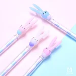 Caneta Gel Coelho Sorvete Orelhas Longas 0.5mm Desenho Fofo e Criativo Ideal para Desenhar, Escrever e Presentear — foto 4