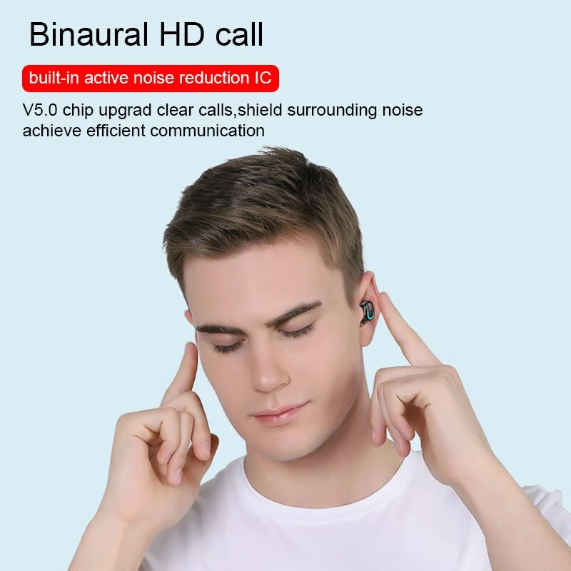 Title 6, Q32-1 Bluetooth Headset LED Binaural 5.0 Enjoy ...