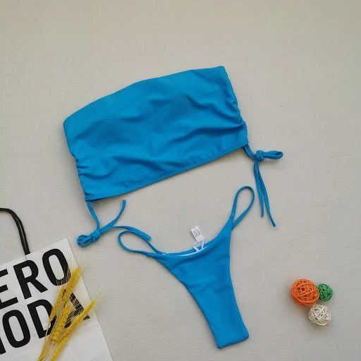 Title 12, Womens Tube Top Print or Solid Color Bikini Sw...