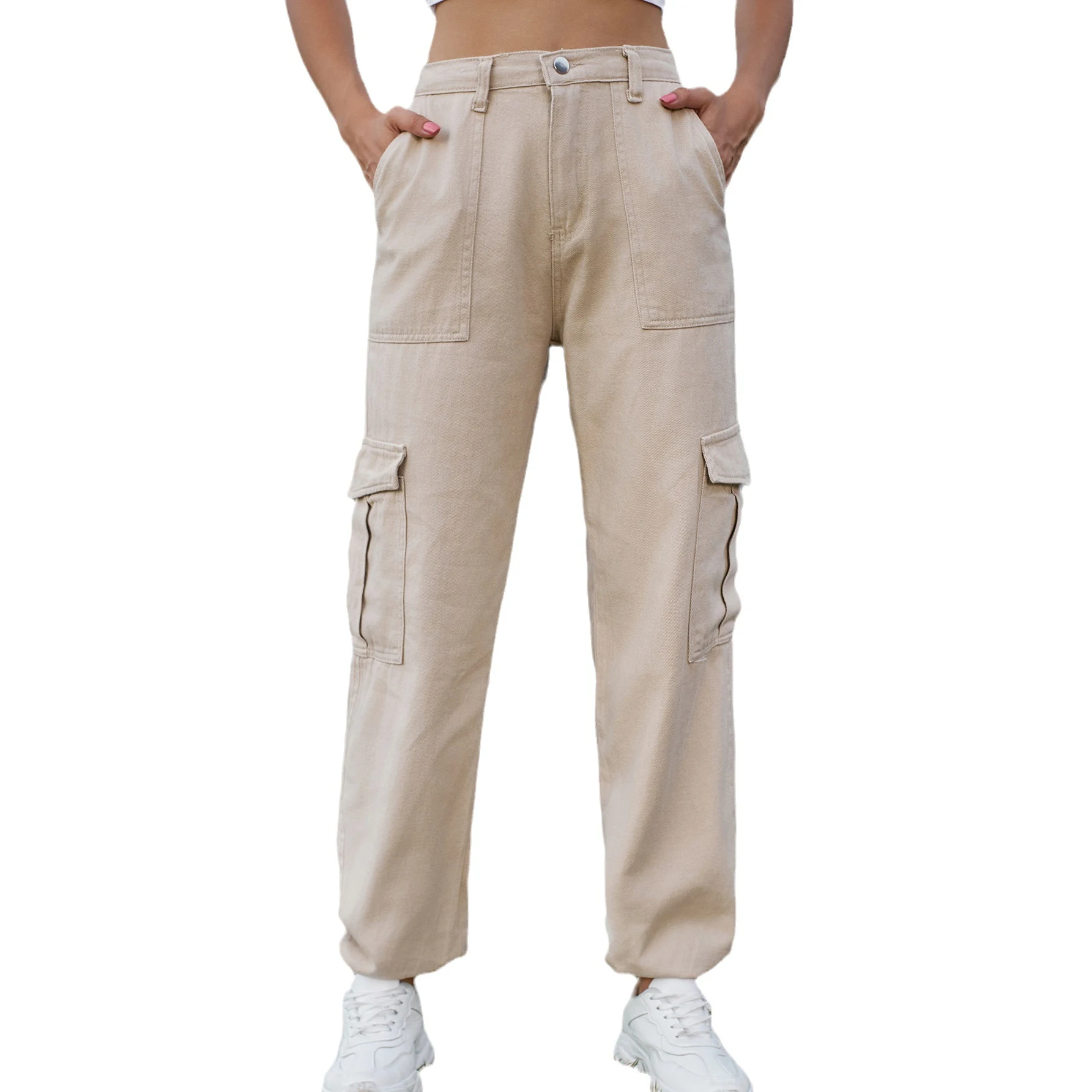 Dames jeans met semi-elastisch design en persoonlijkheid, veelzijdig te combineren. Comfortabel en stijlvol voor elke gelegenheid. — foto 18