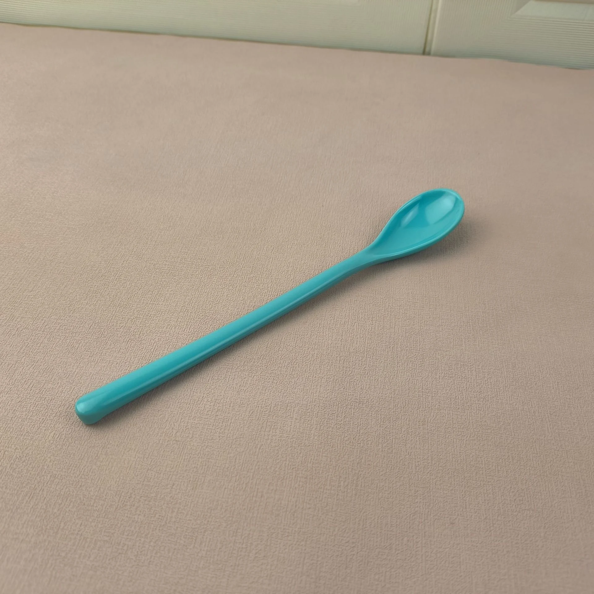 Title 6, Colored Plastic Long Handle Coffee Spoon Melami...