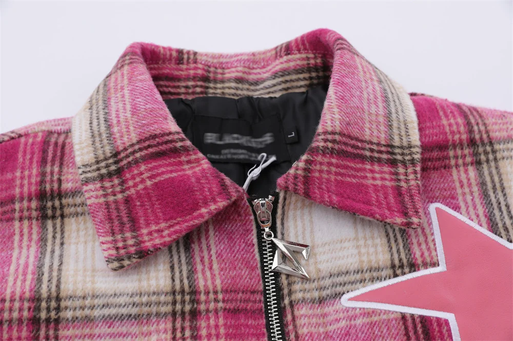 Embroidered Plaid Coat for Men. A warm wool coat with stylish design and unique embroidery, perfect for cold weather and — photo 10