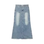 Saia jeans feminina, modelagem sheath, efeito emagrecedor e elegante. Valorize suas curvas com conforto e estilo. — foto 8