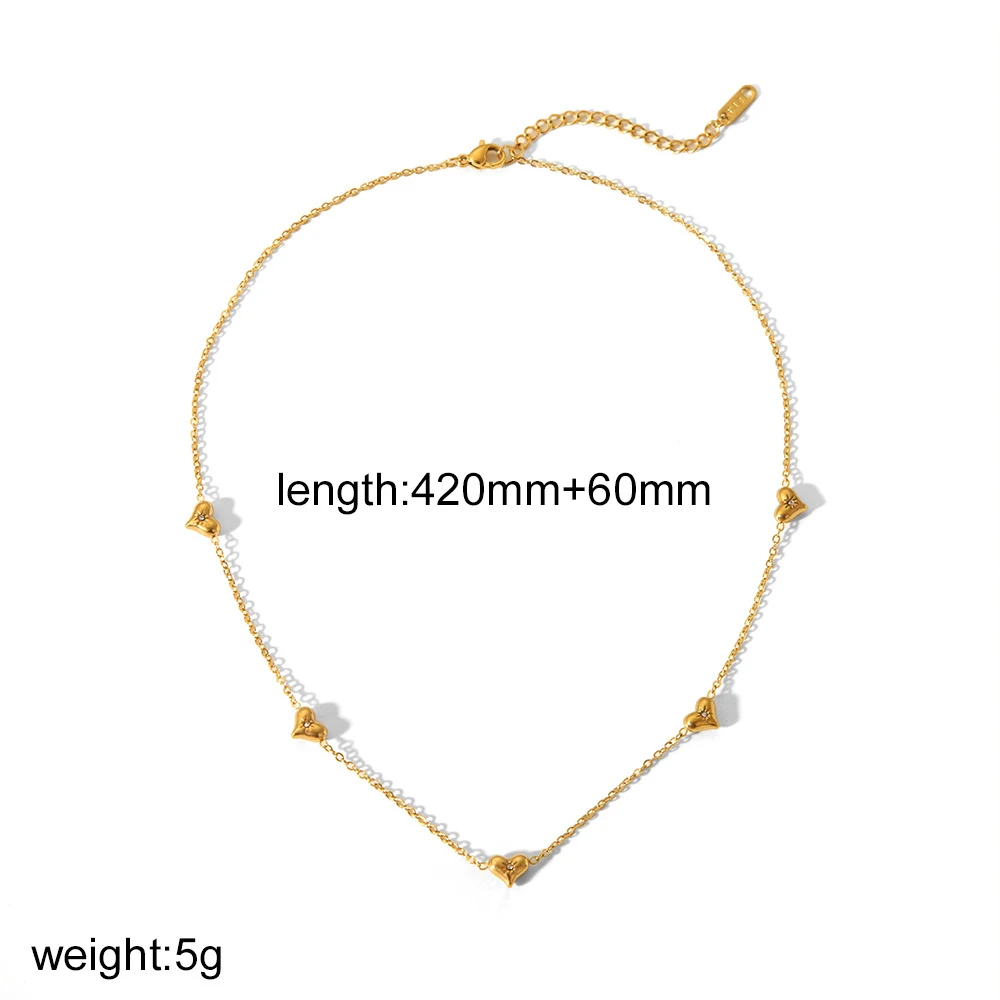 Collana in acciaio al titanio Niche Love, non sbiadisce, semplice ed elegante. Perfetta per l'uso quotidiano, resistente e senza tempo. — foto 1