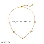 Collana in acciaio al titanio Niche Love, non sbiadisce, semplice ed elegante. Perfetta per l'uso quotidiano, resistente e senza tempo. — foto 1