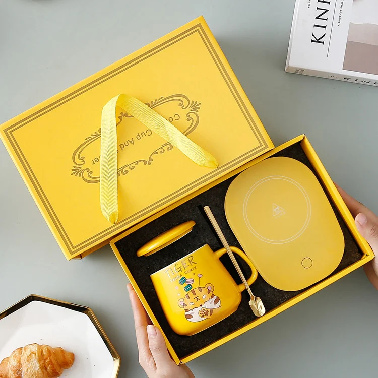 55 Degree Constant Temperature Ceramic Mug Gift Box Set. Enjoy your coffee or tea at the perfect temperature with this e — photo 4