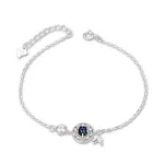 Glass bracelet dark blue