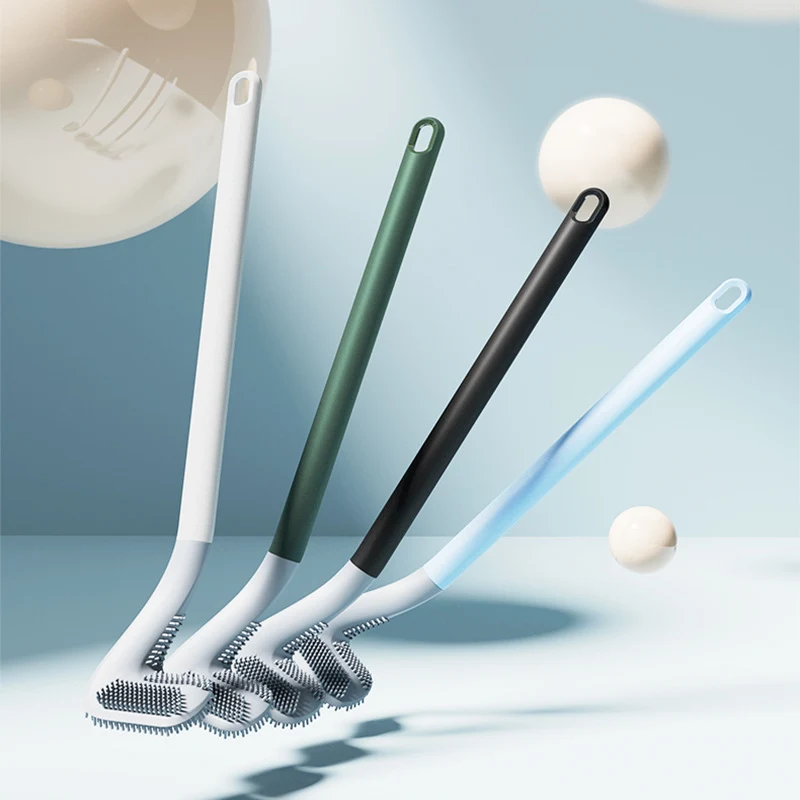 Long Handled Toilet Brush, Golf Shape, Deep Cleaning, Wall Hanging Design, Non-Slip Plastic Handle, Easy to Use. — photo 2