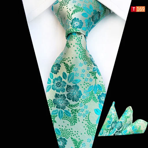 Title 4, Terno Floral Branco Masculino com Gravata e Ace...