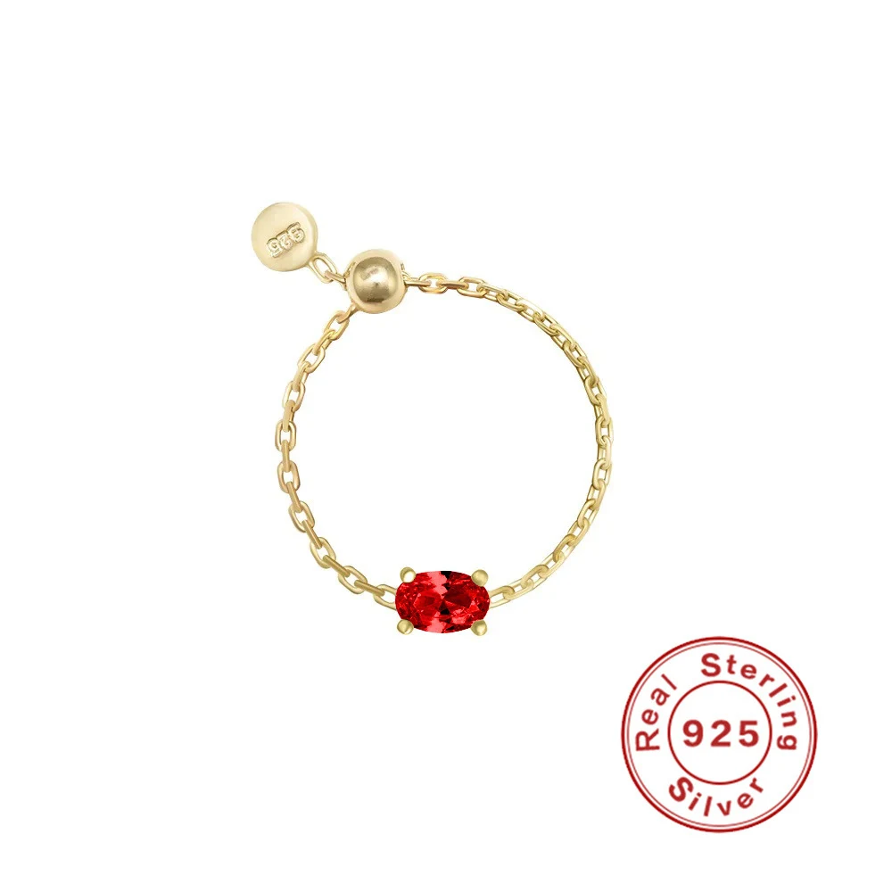 Anel feminino de prata esterlina simples com zircônia, acessório elegante e delicado para realçar sua beleza, presente ideal. — foto 12