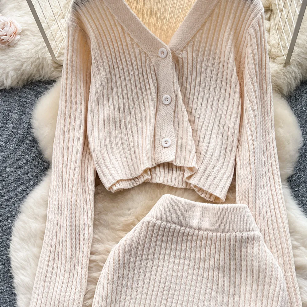 Title 3, French Style Retro V-neck Long Sleeve Cardigan ...