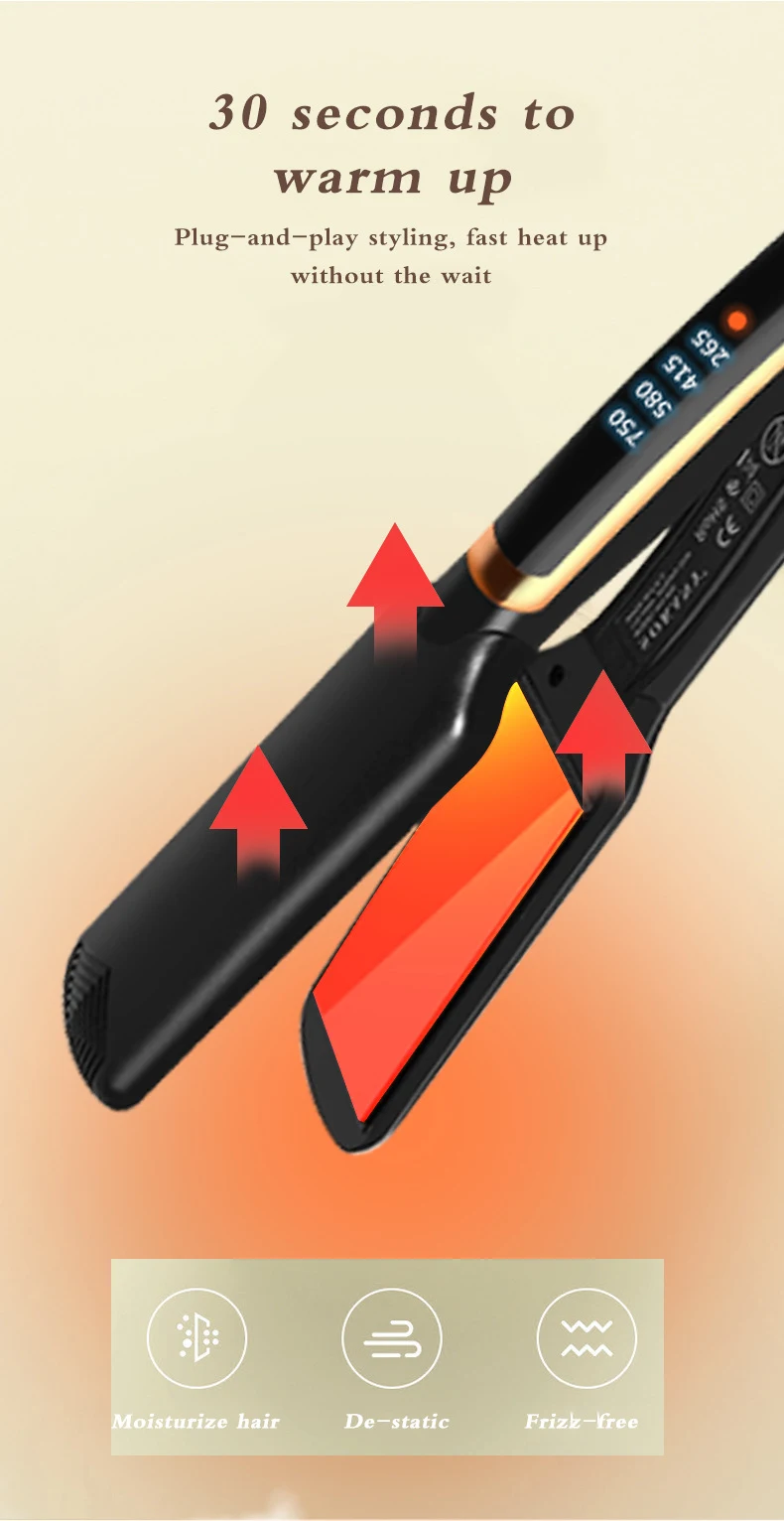 Title 7, LCD Digital Display Hair Straightener for perfe...