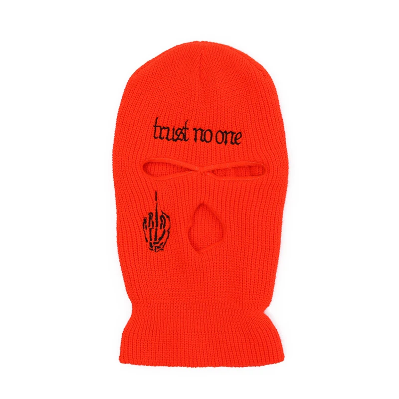 Title 4, Embroidered Letter Hand-held Three-hole Knitted...