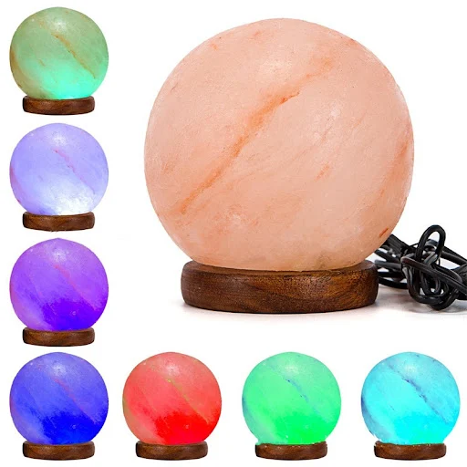 Title 1, Colorful round ball USB salt lamp creates a rel...