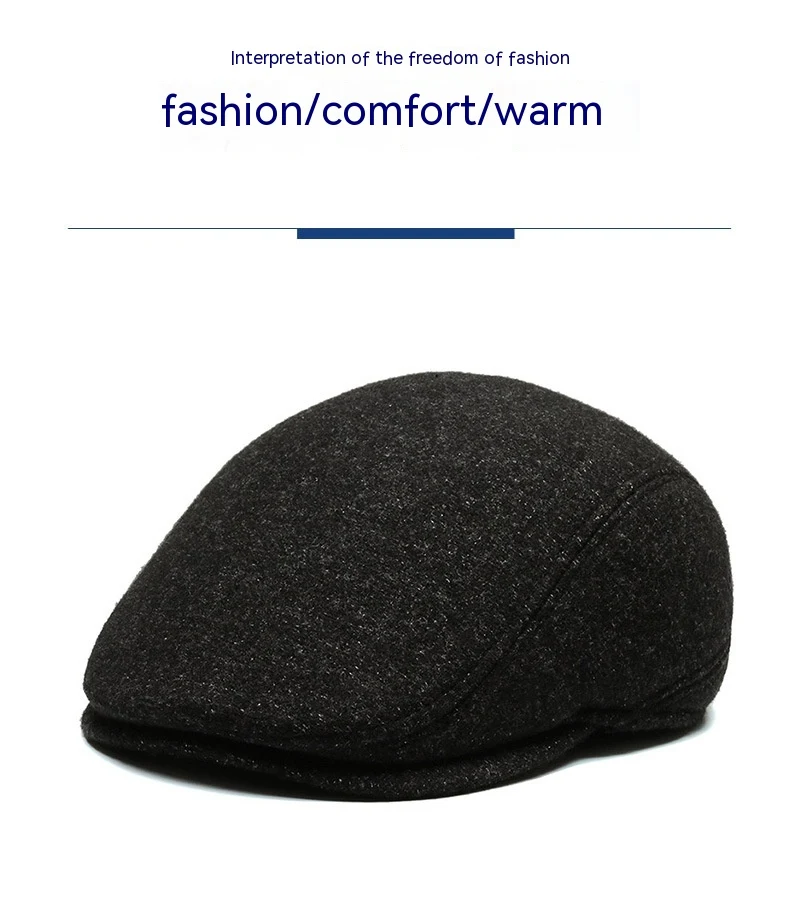 Title 1, Outdoor Cycling Warm Short Brim Beret for Middl...