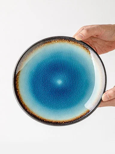 Title 4, 8-inch Ice Crack Disc Ceramic Dessert Plate