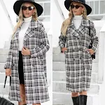 Long Double-breasted Cashmere Coat With Suit Collar. Experience timeless elegance and luxurious warmth, perfect for any — photo 14
