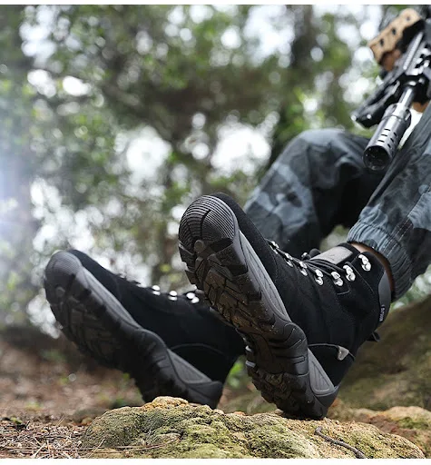 Title 9, Mens Middle High Top Hiking Boots for Autumn a...