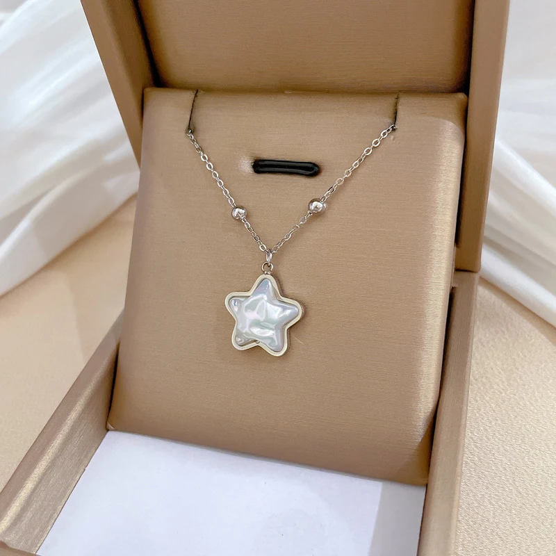 Title 7, Colar de Ouro Real Minimalista com Personalidad...