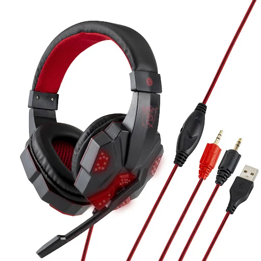 Title 6, 830MV Luminous Wired Computer Headset Experienc...