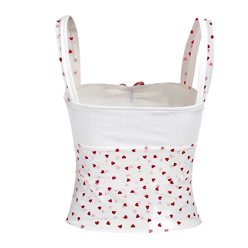 Title 9, Top donna con fiocco e spalline leggermente tra...