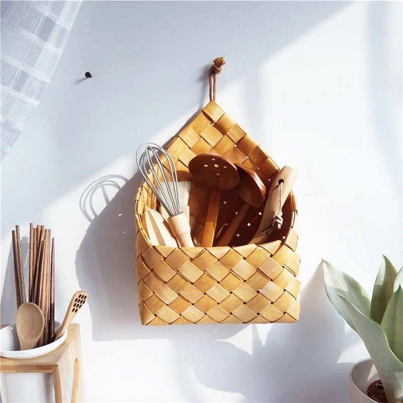 Title 1, Wooden Wall Basket for manual storage of items....
