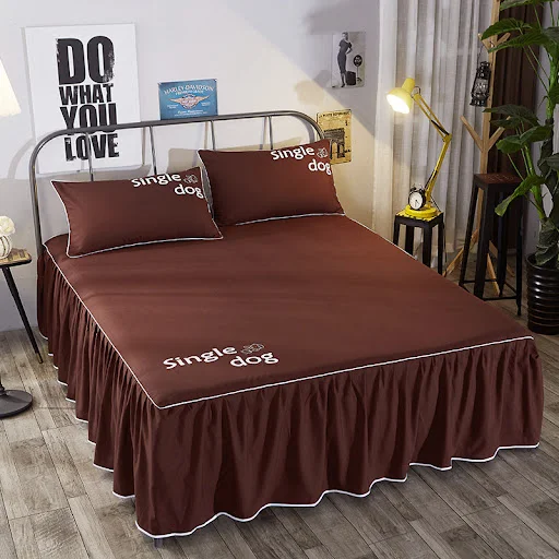 Title 1, Beauty bed cover brushed bed skirt for a luxuri...