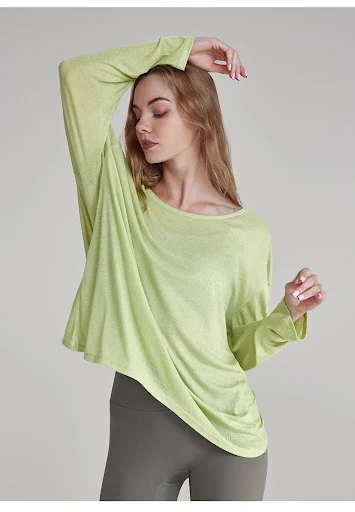 Title 9, Autumn New Yoga Blouse Womens Loose Back Casua...