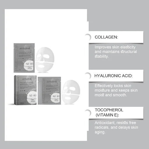 Title 8, Máscara facial de colágeno para hidratação da p...