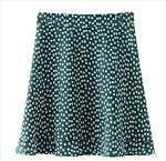 Floral skirt female A-line holiday style high waist, creating a stylish and comfortable look perfect for vacations and s — photo 3