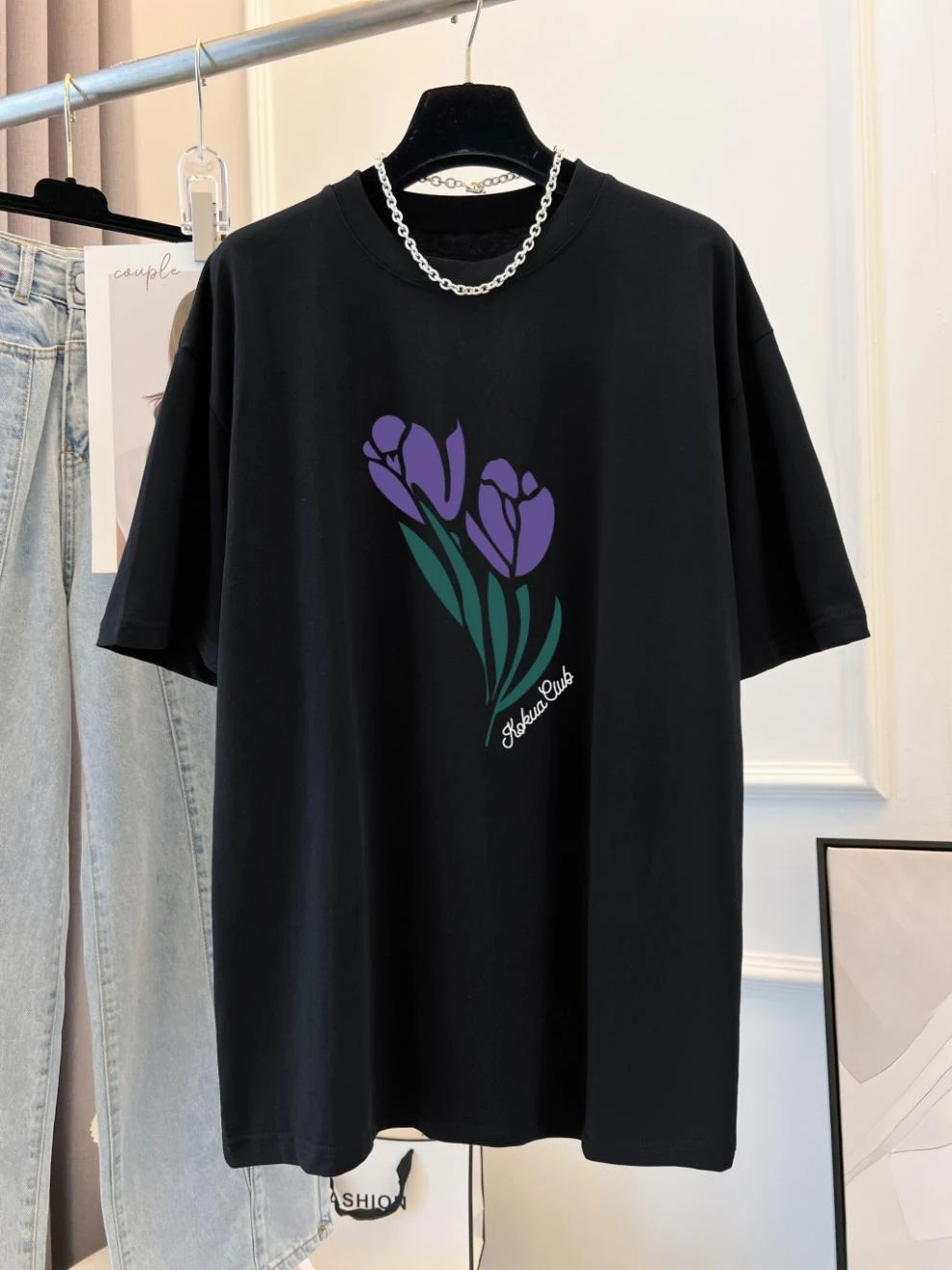 Women's Combed Cotton Summer T-shirt, Short Sleeve, Loose Korean Style, Breathable and Comfortable, Perfect for Hot Weat — photo 11